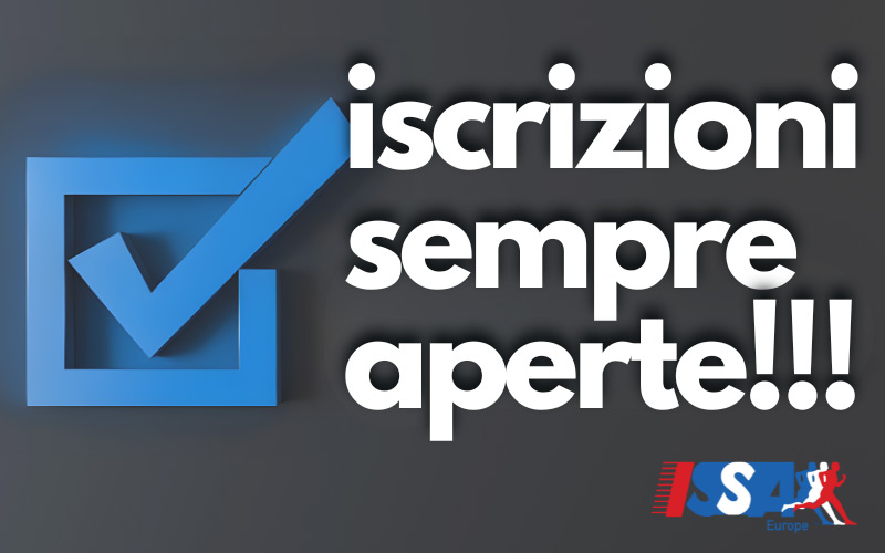 Iscrizioni sempre aperte